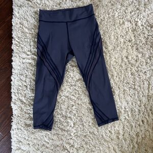 Lululemon 21 inch tights with sheer panels